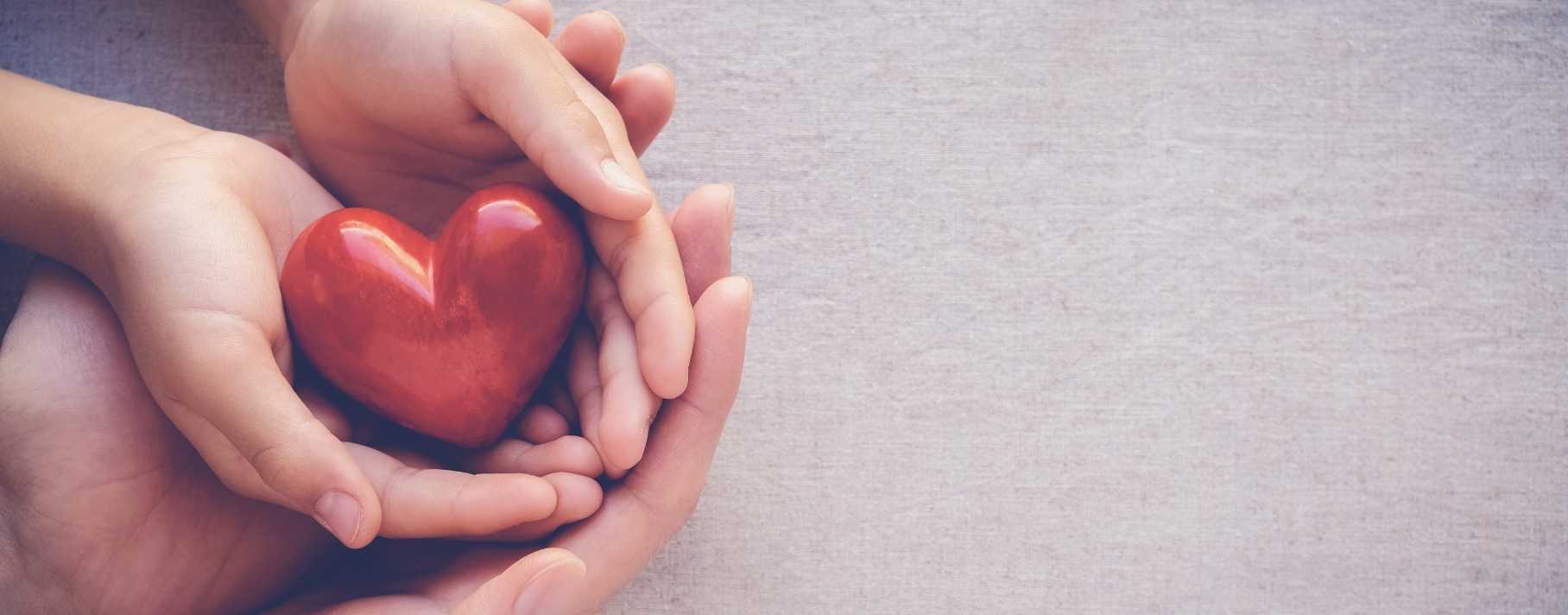 hearts holding a small heart