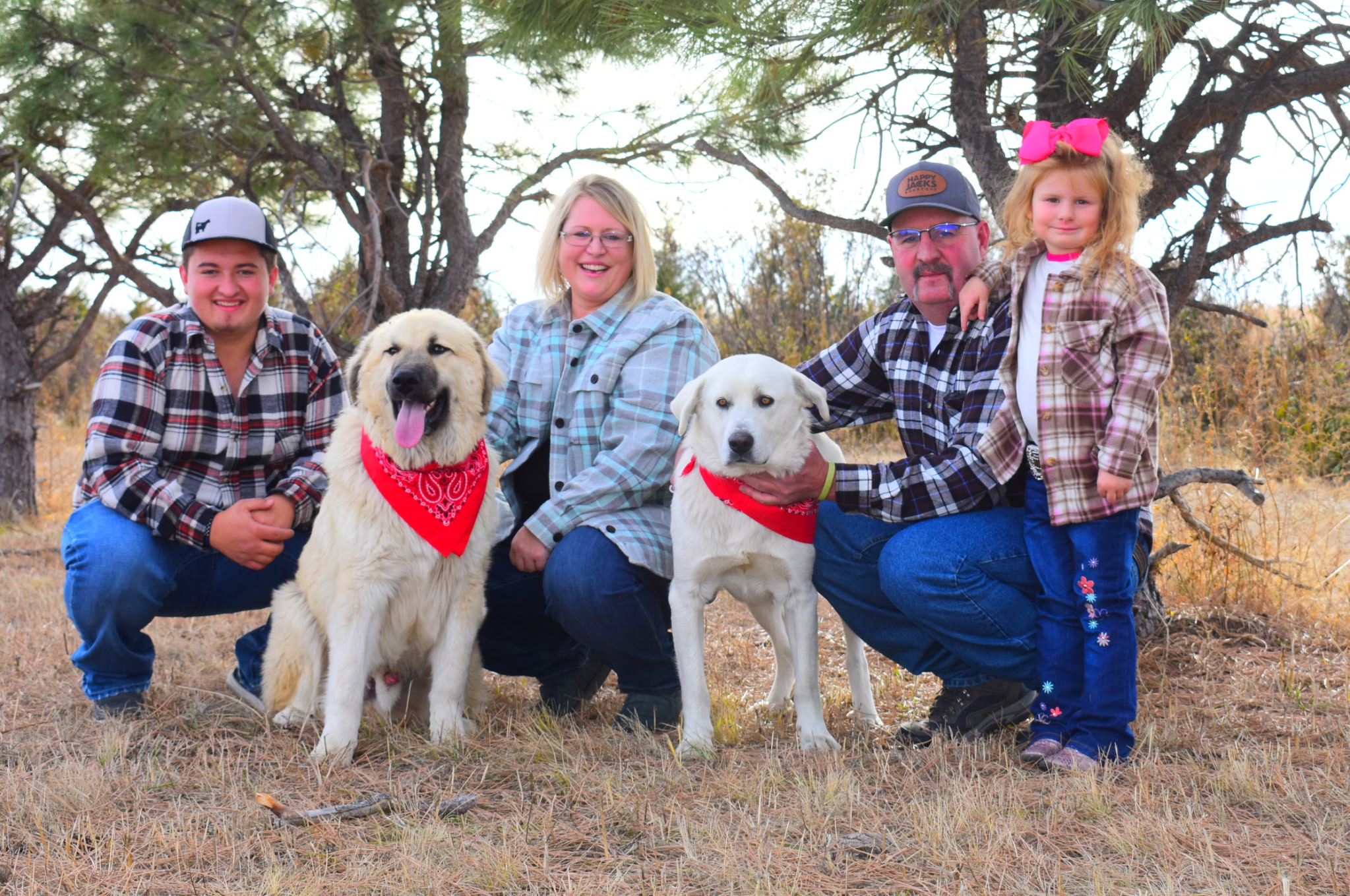Tawney with family and dogs